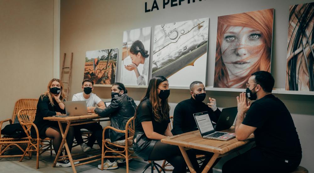 Etudiants en co working
