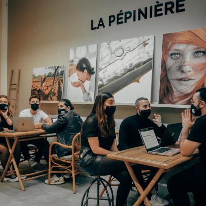 Etudiants en co working